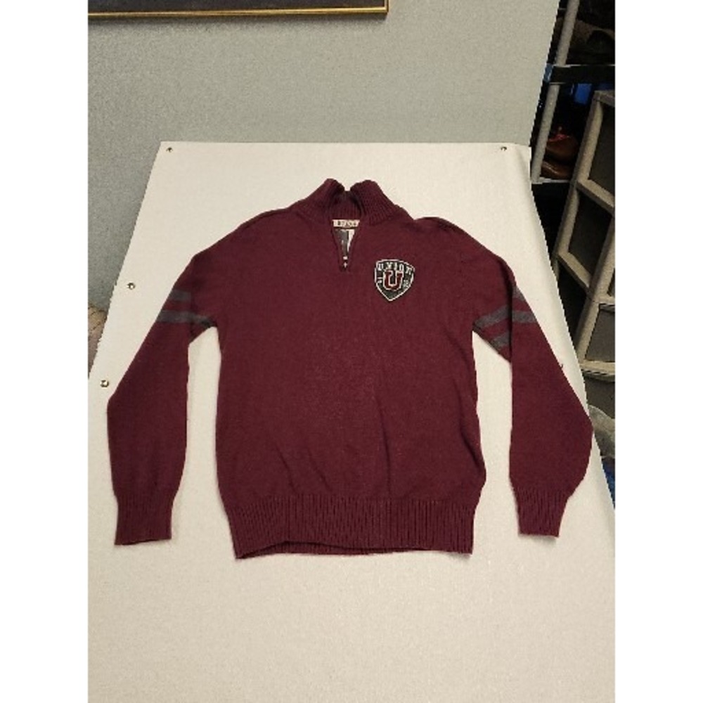 Bruzer mens XL Union Burgundy sweater quarter zip long sleeve Turtle Neck Canada
